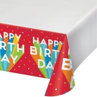 Mantel de Big Birthday Bash de 1,22 x 2,24 m
