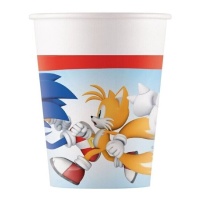Vasos de Sonic The Hedgehog de 200 ml - 8 unidades