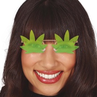 Gafas de hoja de marihuana sin marco
