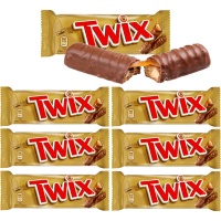 Twix de chocolate con leche y caramelo - 6 unidades