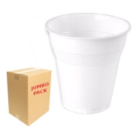 Vasos de 80 ml de plástico blancos - 2880 unidades