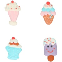 Figuras de azúcar de Ice Cream Party - 8 unidades