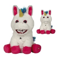 Peluche de unicornio siniestro de 25 cm