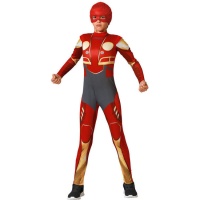 Disfraz de héroe transformer de comic rojo para niño