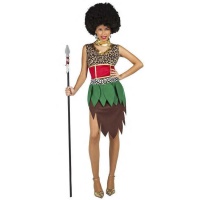 Disfraz de africano rey de la jungla para mujer