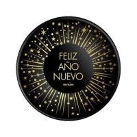 Bols de Feliz Año Nuevo negro y dorado de 350 ml - 6 unidades