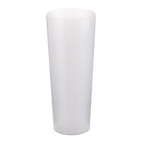 Vasos de 300 ml de plástico transparente reutilizable de tubo - 10 unidades