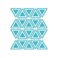 Plantilla Stencil fondo geométrico triangular de 20 x 28,5 cm - Artis decor - 1 unidad