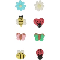 Figuras de azúcar de Spring Garden - FunCakes - 8 unidades
