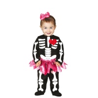 Disfraz de esqueleto con tutú para bebé