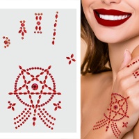 Joyas adhesivas para mano satánicas