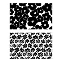 Sellos acrílicos de patrón de flores - Artemio