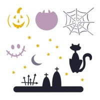 Plantilla stencil de Halloween 2 de 13 x 13 cm - Artis decor