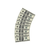 Servilletas de billetes de 100 Dólares de 33 cm - 10 unidades