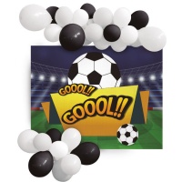 Kit de globos y cartel de Fútbol - 31 piezas
