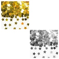 Confetti de estrellas metalizadas para decorar de 14 gr