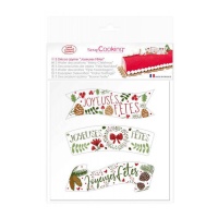 Obleas recortables de Navidad en francés - Scrapcooking - 3 unidades