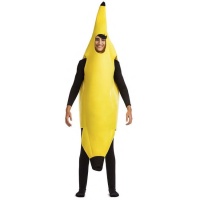 Disfraz de plátano amarillo para adulto