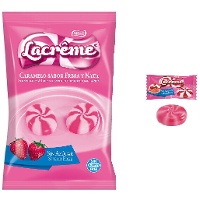 Caramelos fresa y nata sin azúcar - Lacrême - 900 gr