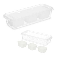 Organizador de 28,2 x 11,7 x 6 cm con 3 huecos bajo