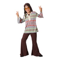Disfraz de hippie estampado para niño