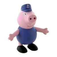 Figura para tarta de Abuelo Pig de 7 cm - 1 unidad