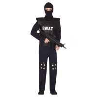 Disfraz de policía equipo Swat juvenil
