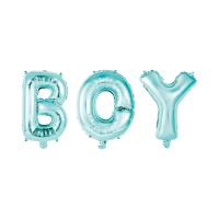 Globo letras Boy azul de 41 cm - Globos Nordic