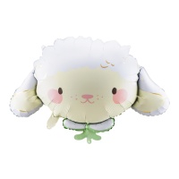 Globo de ovejita sonriente de 87 x 57.5 cm - PartyDeco