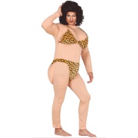 Disfraz de Drag en bikini de leopardo para hombre