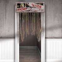 Cartel con cortina de Zombie de 137 X 96,5 cm