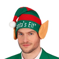 Gorro de Elfo a rayas con orejas gigantes