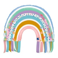 Globo silueta de arcoíris con animales marinos de 63 cm - Grabo
