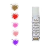 Spray comestible con efecto metalizado de colores de 75 ml - Decora