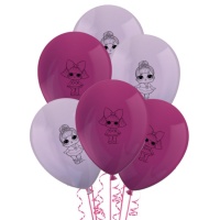 Globos de látex de LOL Surprise glamour de 23 cm - Procos - 8 unidades