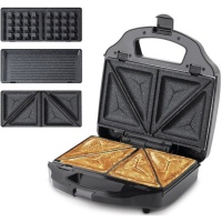 Grill eléctrico sandwichera y gofrera de 900 W - Ufesa SW7950