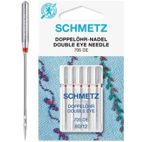 Agujas para máquina de coser de doble ojo nº 80-12 - Schmetz - 5 unidades