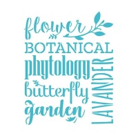 Plantilla Stencil Botanical de 20 x 28,5 cm - Artis decor - 1 unidad