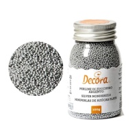 Sprinkles de perlas de 1,5 mm plateadas mini - Decora - 100 gr