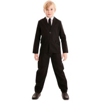 Disfraz traje hombre negro para niño