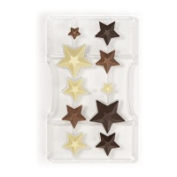 Molde de estrellas para chocolate - Decora - 10 cavidades