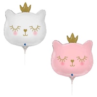 Globo de princesa gato de 24 x 25 cm - Grabo - 10 unidades