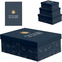 Caja rectangular Estrella - DCasa - 3 unidades