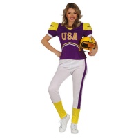 Disfraz de jugador de fútbol americano para mujer