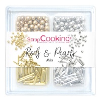 Kit de sprinkles de perlas y palitos Mix de 66 gr