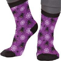 Calcetines de arañas lilas infantiles - 1 par