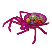 Plato de araña lila de 24,5 x 21 cm - 1 unidad