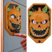 Timbre de calabaza con luz, sonido y movimiento