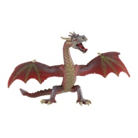 Figura para tarta de dragón rojo de 14,5 x 9 x 10,3 cm - 1 unidad