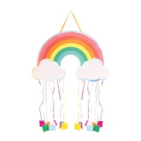 Piñata de arcoiris de 55 x 36,5 cm - 1 unidad